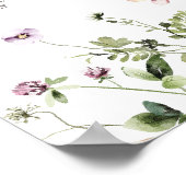 Wildflower Theme Foto Milestone Sign Poster (Hoek)