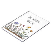 Wildflower "This Moment Matters" Spiral Notitieboe Notitieboek (Linkerzijde)