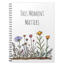 Wildflower "This Moment Matters" Spiral Notitieboe