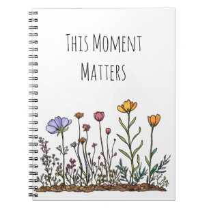 Wildflower "This Moment Matters" Spiral Notitieboe Notitieboek