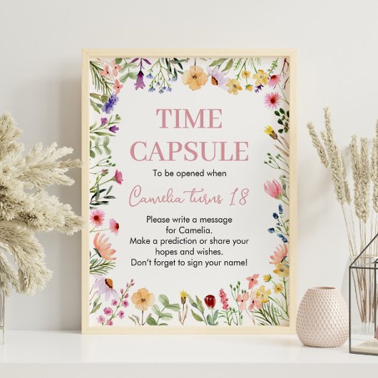 Wildflower Time Capsule Poster