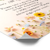 Wildflower Time Capsule Verjaardag Poster (Hoek)