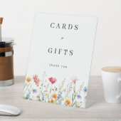 Wildflower trouwkaarten en geschenken reclamebord met voetstuk (Insitu)