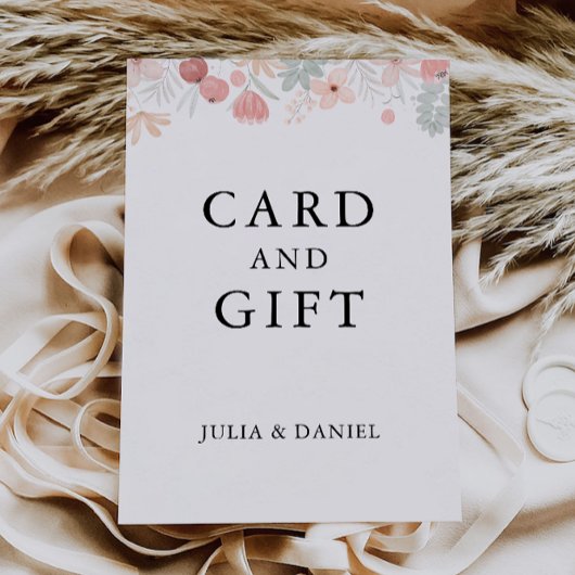 Wildflower trouwkaarten en geschenken teken, kaart