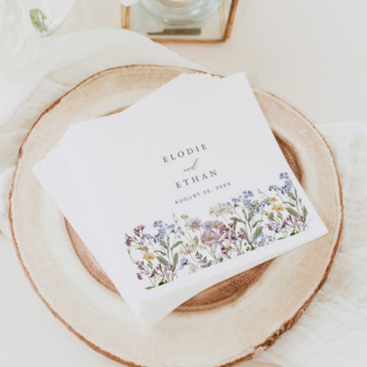 Wildflower Trouwpapier servetten Floral Boho