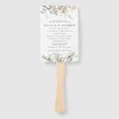 Wildflower | Trouwprogramma Handwaaier (Voorkant)