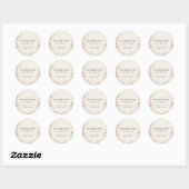 Wildflower trouwstickers ronde sticker (Vel)
