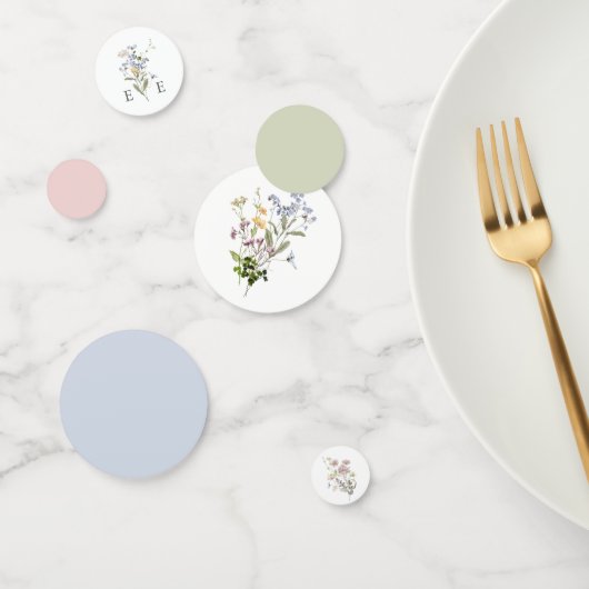 Wildflower Trouwtafel Confetti Bloemen Whimsical (Groep)