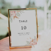 Wildflower Trouwtafel kaart Sjabloon