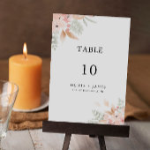 Wildflower Trouwtafel kaart Sjabloon
