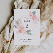 Wildflower Trouwtafel Kaarten Sjabloon