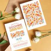 Wildflower Tuin Afstudeerfeest Afscheidsparty Kaart