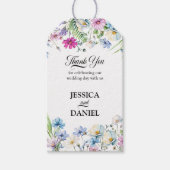 Wildflower Tuin Bloemen Bruiloft Dank u Favor Cadeaulabel (Voorkant)