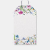 Wildflower Tuin Bloemen Bruiloft Dank u Favor Cadeaulabel (Achterkant)