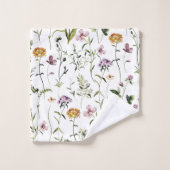 Wildflower tuin bloemmotief bad handdoek (Wasdoekje)