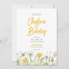 Wildflower tuin bruiloft kaart