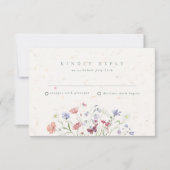 Wildflower Tuin Bruiloft RSVP (Voorkant)
