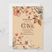 Wildflower Tuin Feest 1e Verjaardag Kaart (Voorkant)