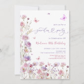 Wildflower Tuin Feest Elke leeftijd Verjaardag Kaart (Voorkant)