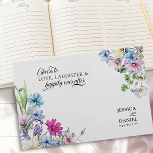 Wildflower tuin gelukkig ooit na bruiloft gastenboek