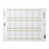 Wildflower tuin lente zomer bruiloft etiket (Full Sheet)