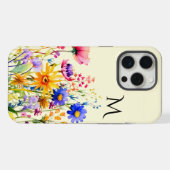  Wildflower Tuin Monogram iPhone Hoesje (Achterkant horizontaal)