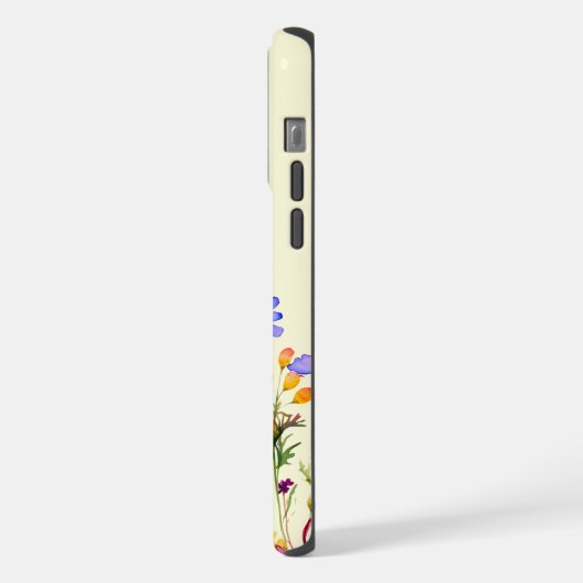  Wildflower Tuin Monogram iPhone Hoesje (Linkerkant)