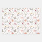 Wildflower Tuin Patroon Inpakpapier Vel (Voorkant 2)