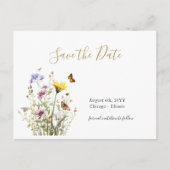 Wildflower tuin red de datum briefkaart (Voorkant)