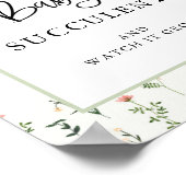 Wildflower Tuin Succulent Favor Bord Poster (Hoek)