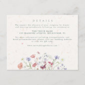 Wildflower Tuin Trouwgegevens Informatiekaartje (Voorkant)