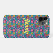 Wildflower Turquoise Floral , gepersonaliseerd Case-Mate iPhone Case (Achterkant (horizontaal))