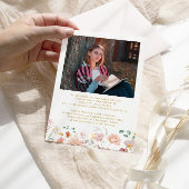 Wildflower twee foto Afstuderen aankondiging