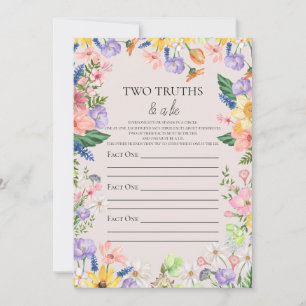 Wildflower Twee waarheden & een leugen Baby spel K Kaart