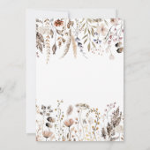 Wildflower Twee Wilde Verjaardag Uitnodiging (Achterkant)