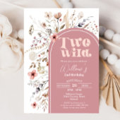 Wildflower Twee Wilde Verjaardag Uitnodiging