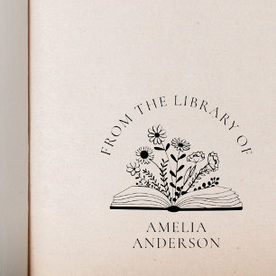 Wildflower uit de bibliotheek van aangepaste naam  zelfinktende stempel