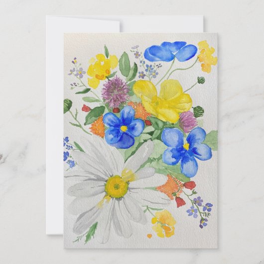 wildflower uitnodiging (Voorkant)