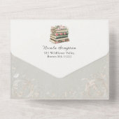 Wildflower | Uitnodiging voor een babyshower met b (Achterkant)