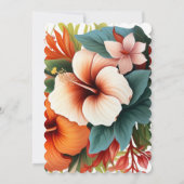 Wildflower Uitvouwbare Trouwuitnodiging, Mooie Tro Save The Date (Achterkant)