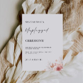 Wildflower Unplugged Ceremony Wedding Sign, Kaart