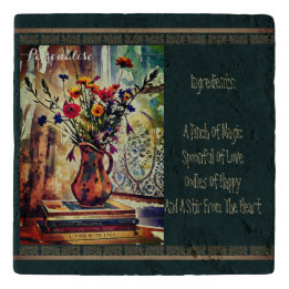  Wildflower Vaas Schattige Rustieke Groene Steen Trivet