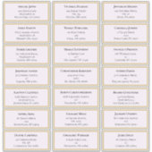 Wildflower varen lavendel bruiloft gastadres sticker (Voorkant)