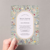  Wildflower Varen Lavendel Vrijgezellenfeest Acryl Uitnodigingen (Insitu (Draagbaar))