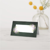 Wildflower & varen op Forest Green Plaatskaartje (Achterkant)