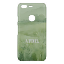 Wildflower veld in groene waterverf