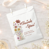 Wildflower Verbrand Sinaasappel Baby shower Dank u Bedankzakje (Geknipt)