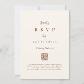 Wildflower Verbrand Sinaasappel Terracotta Fall We Kaart (Achterkant)