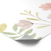 Wildflower Verjaardag 12 Foto Mijlpaal Poster (Hoek)