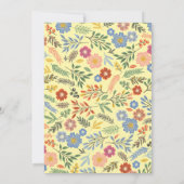 Wildflower Verjaardag Rustieke Bloemenfeest Kaart (Achterkant)